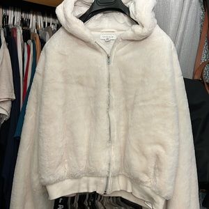 Whit trip shop faux fur jacket